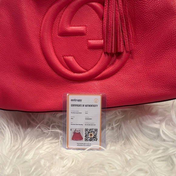 Gucci Pink Leather Soho Shoulder Bag - Picture 11 of 12